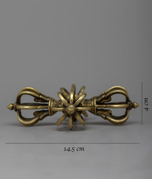 Tibetan Buddhist Vishva-Vajra | Sacred Symbol of Unyielding Strength and Spiritual Authority