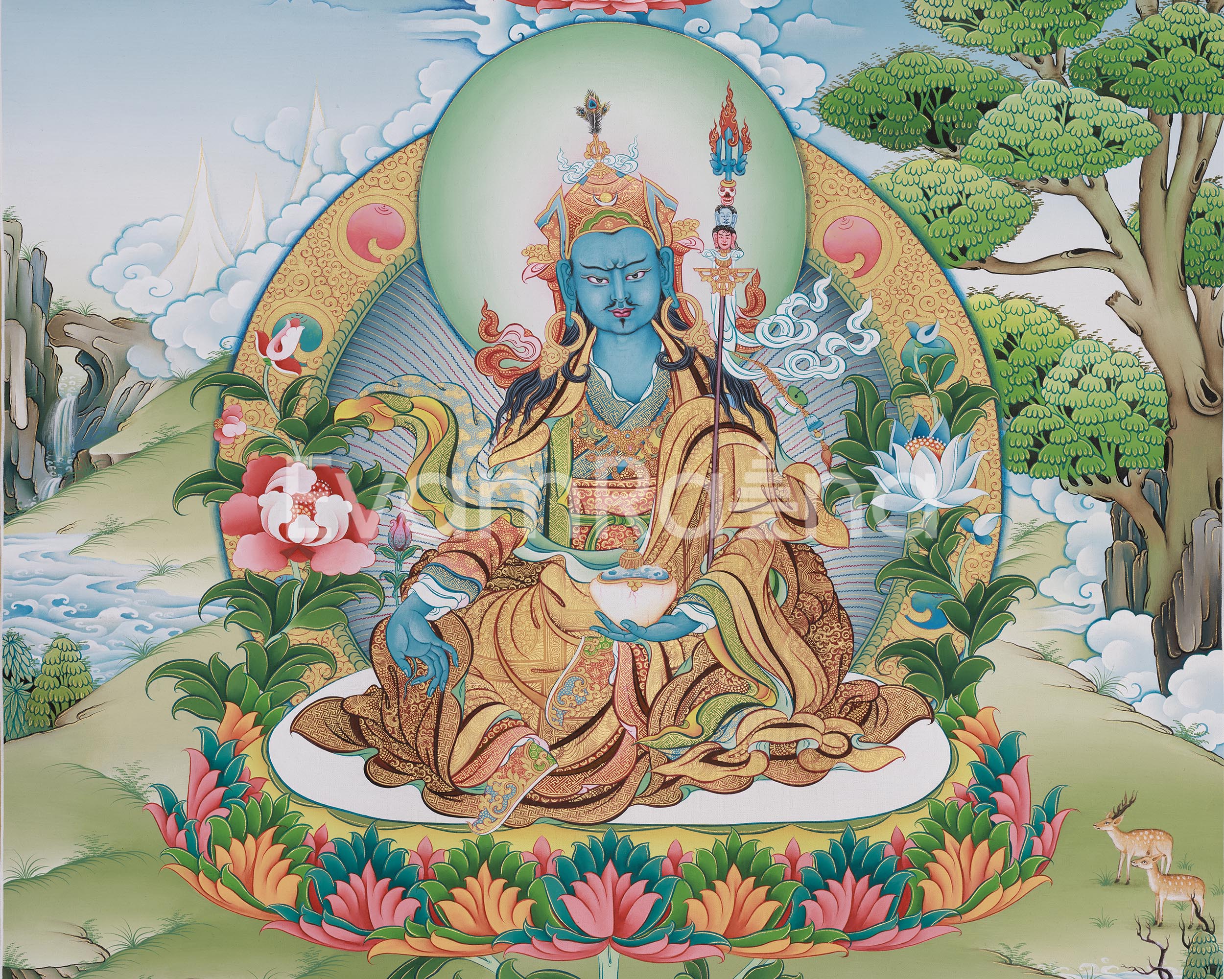 Guru Urgen Menla | A Sacred Depiction of Healing and Enlightenment