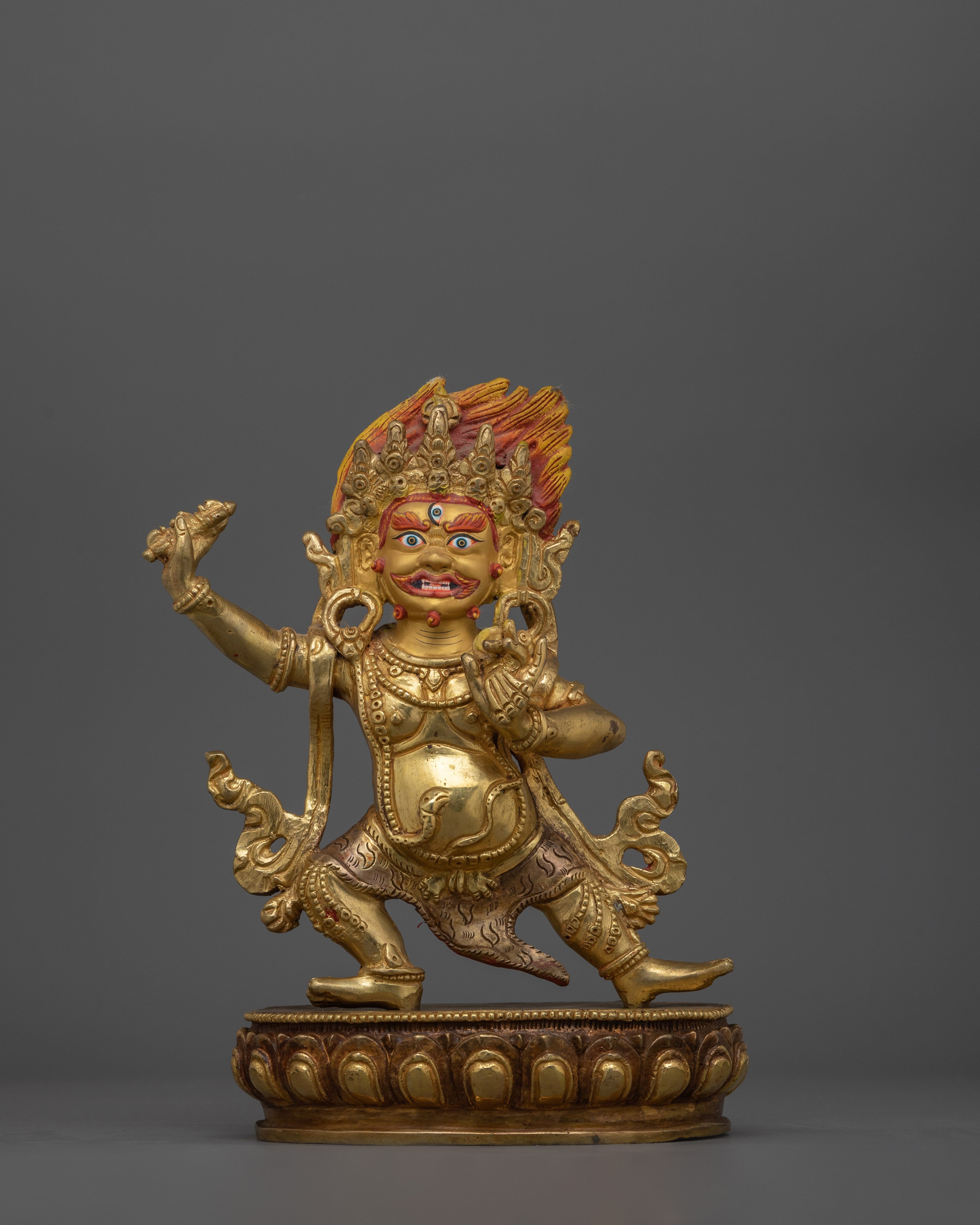Spiritual Guardian Deity Chana Dorje Statue (Vajrapani) | Revered as a Protector of the Buddha