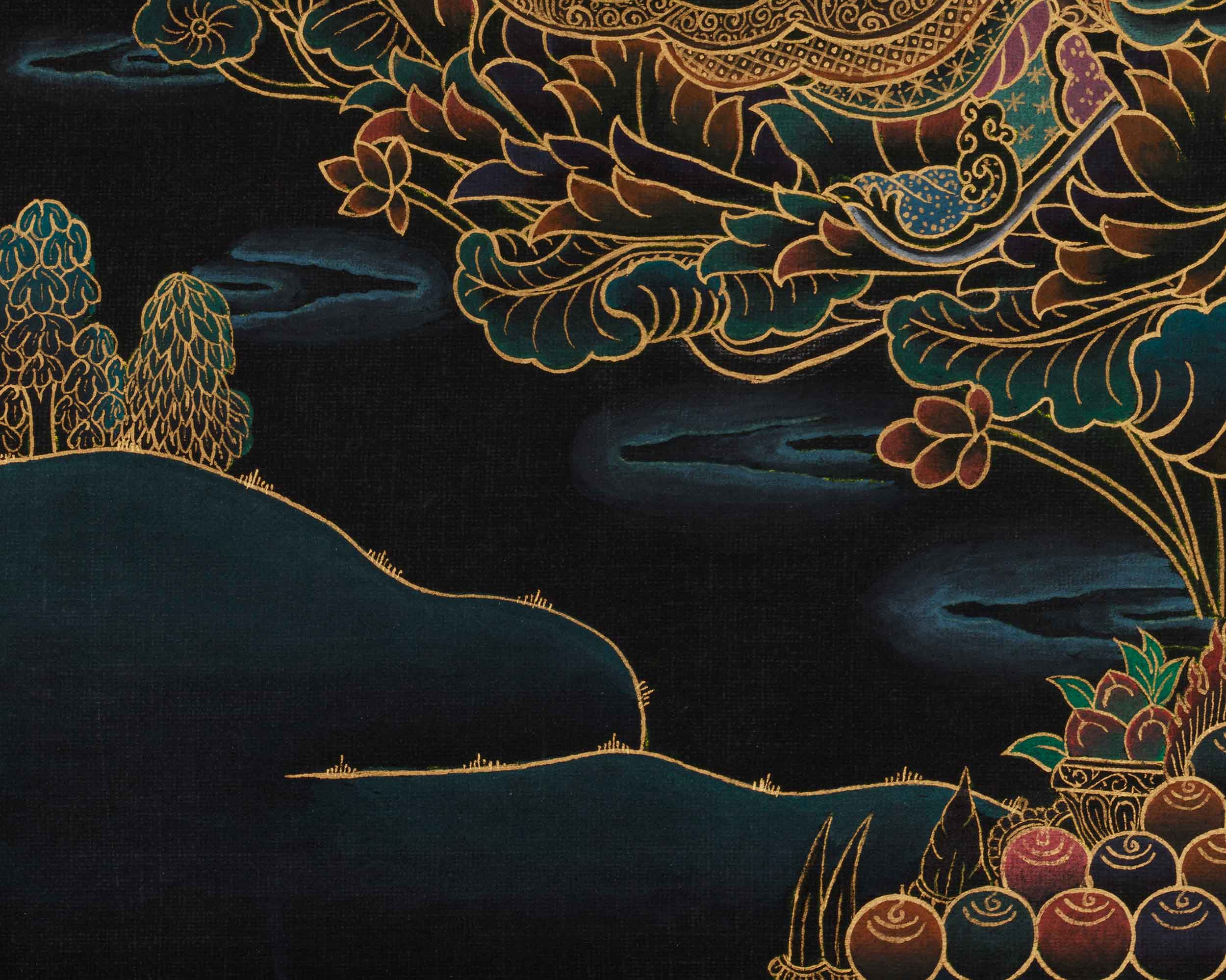 Tantric Master Padmasambhava Art | Spiritual Guide | Vajrayana Buddhism