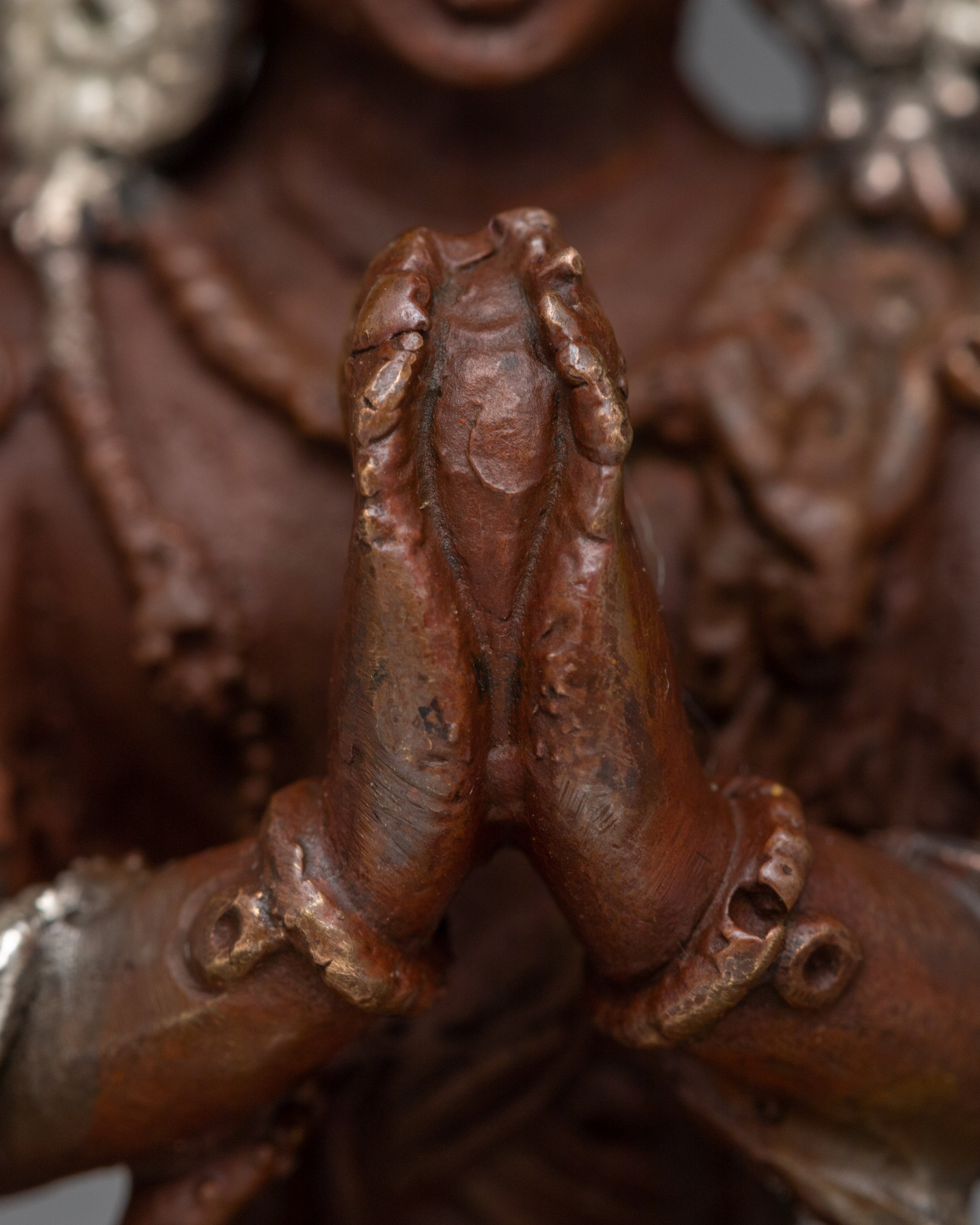 Buddhist Chenrezig Buddha Statue | Embracing the Grace of Silver Plated Statue