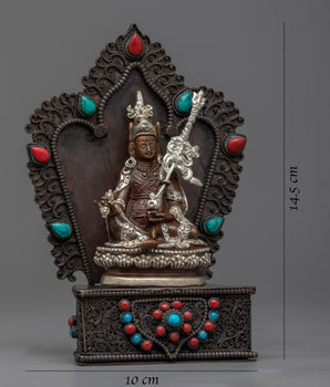 Guru Rinpoche Buddha Mini Statue | Machine Made Buddhist Sculpture