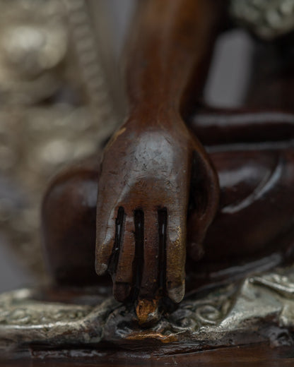 Machine-Made Shakyamuni Buddha Home Sculpture | Traditional Buddhist Art