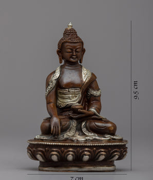 Portable Shakyamuni Buddha Copper Statue | Machine Made Figurine