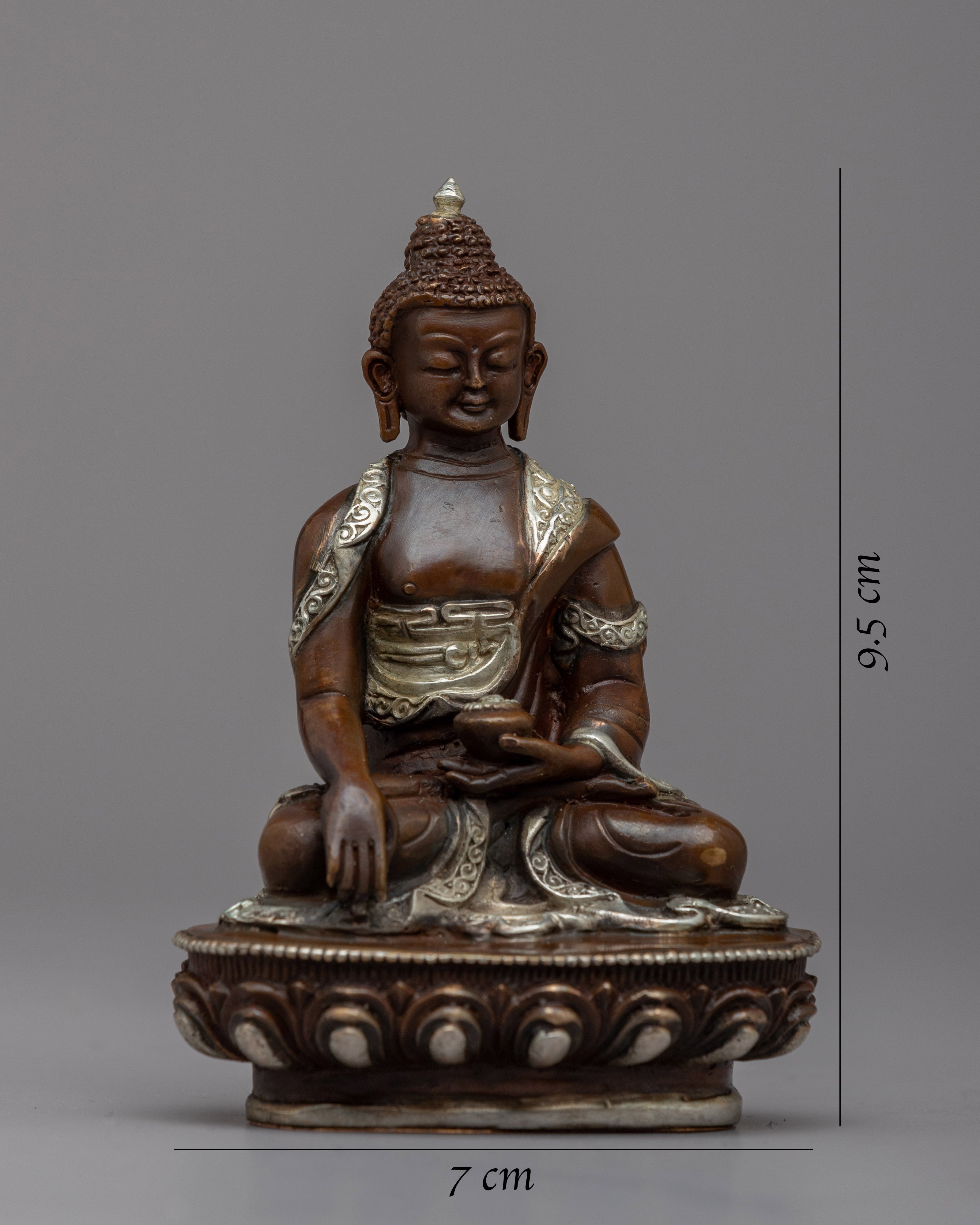 Portable Shakyamuni Buddha Copper Statue | Machine Made Figurine