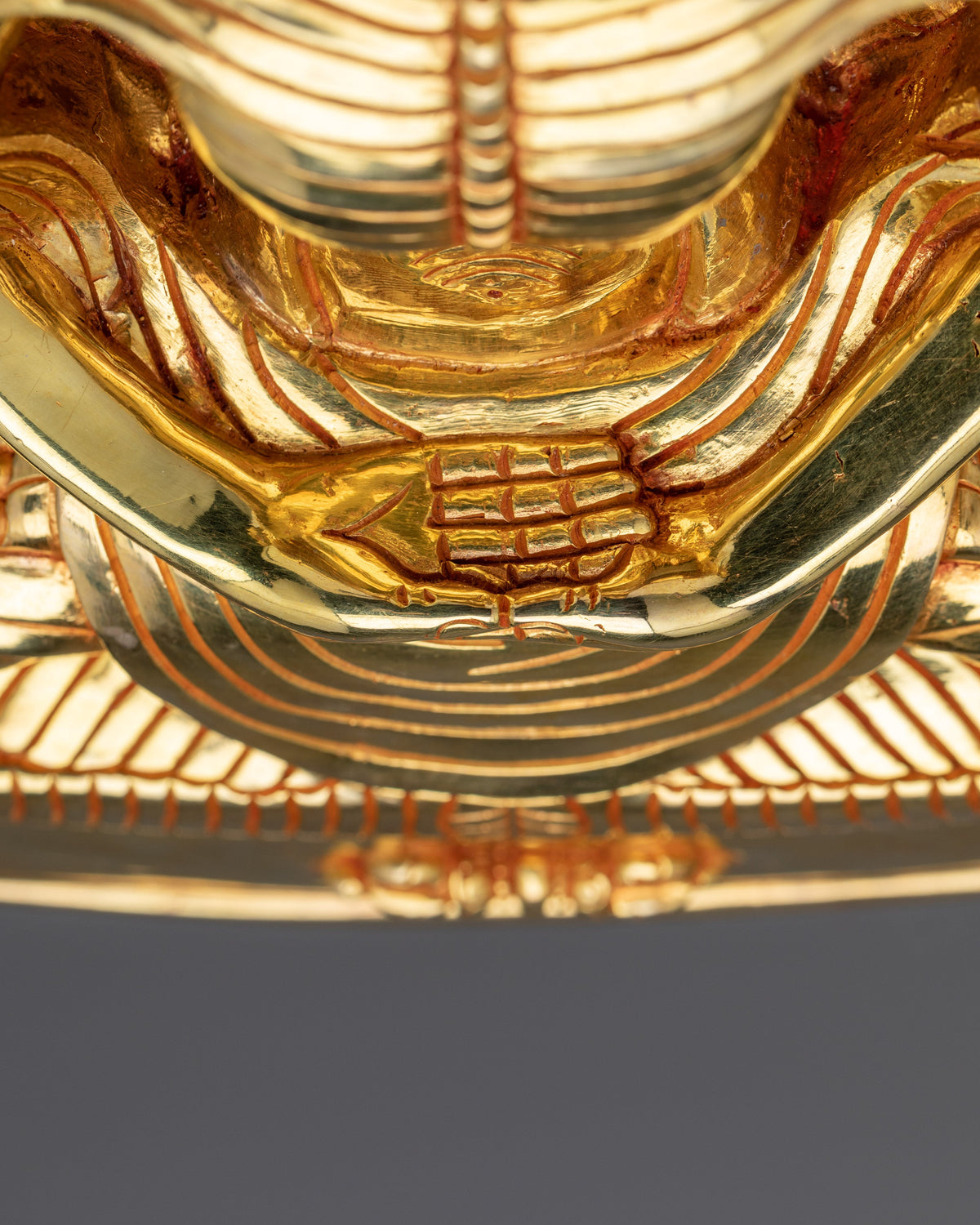 Fasting Buddha Gold Gilded Statue | Emblem of Ascetic Devotion