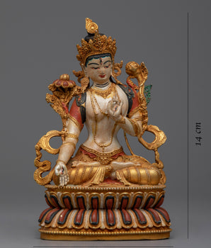 Small White Tara Buddhist Statue | Beautifully Machine crafted Art