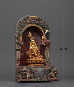 Sacred Guru Rinpoche with Throne