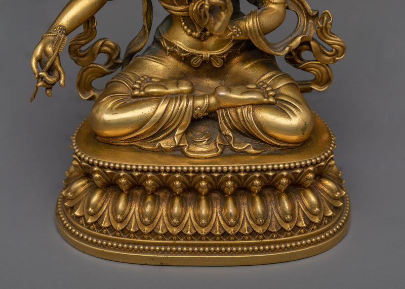 Machine Made Maha Manjushri Tibetan Statue  | A Piece of Nepalese Artistry