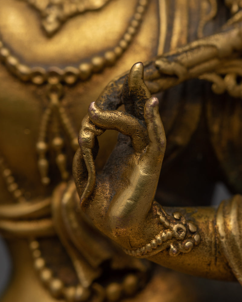 Machine Made Maha Manjushri Tibetan Statue  | A Piece of Nepalese Artistry