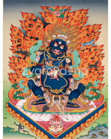 Two-Arms Sakya Mahakala Canvas Print 