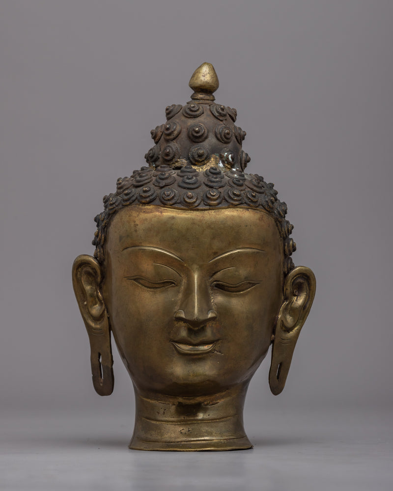 Vintage Buddha Head | Enhance Your Home with Timeless Spiritual Symbolism