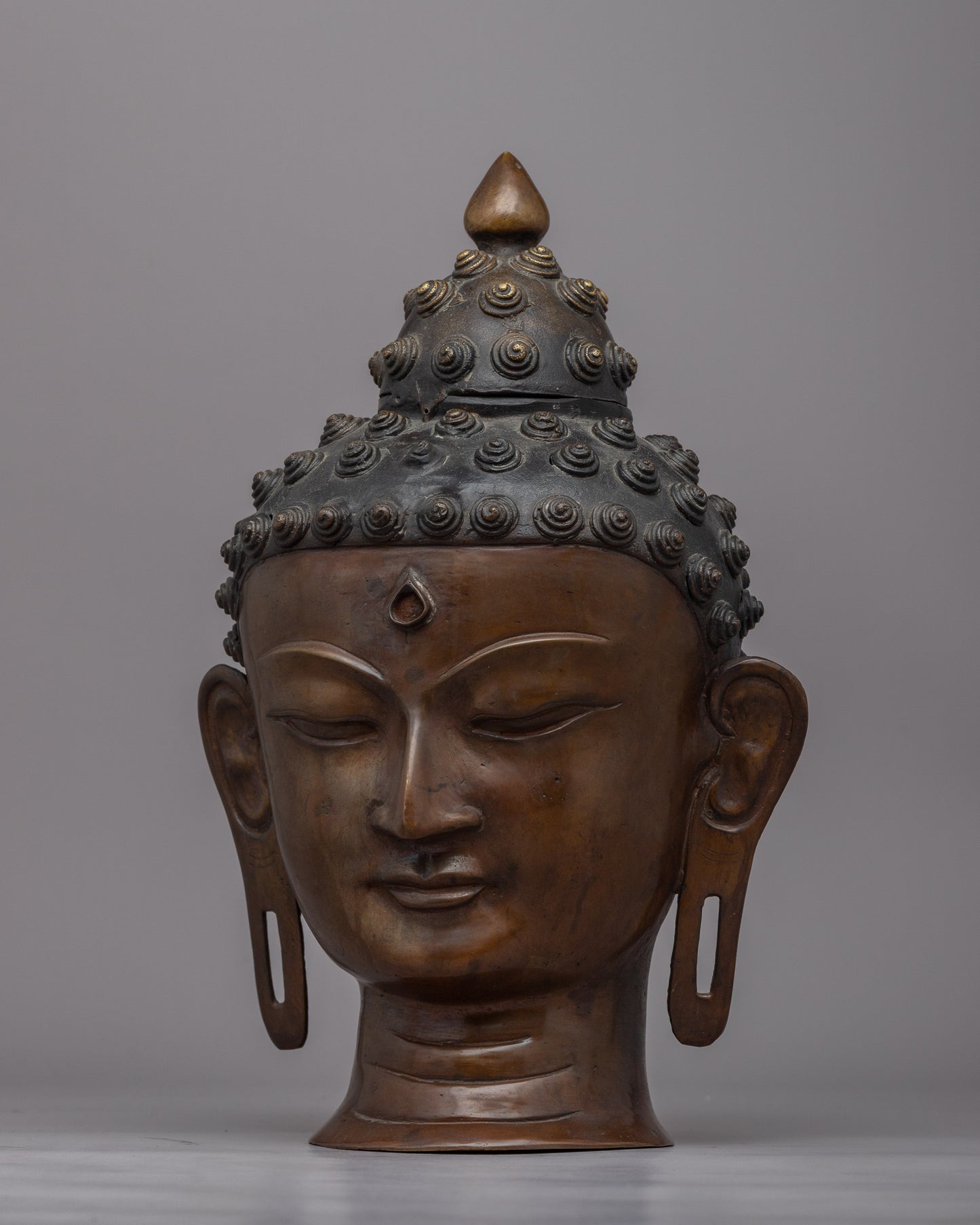 Serene Buddha Head Sculpture | Cultivate Balance and Serenity in Your Environment