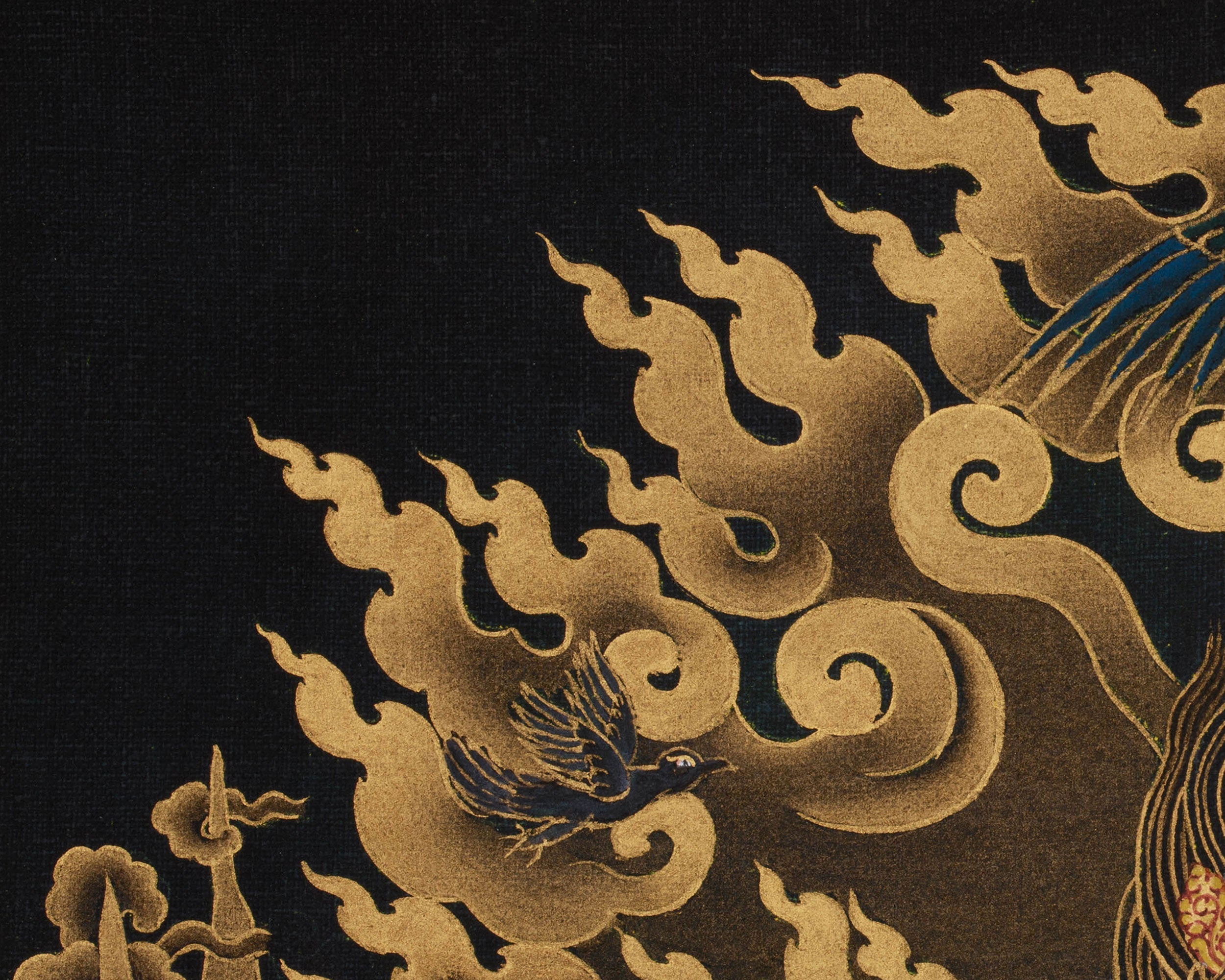 Wrathful Deity, Sakya Mahakala Thangka | Mahakala of Protection and Power