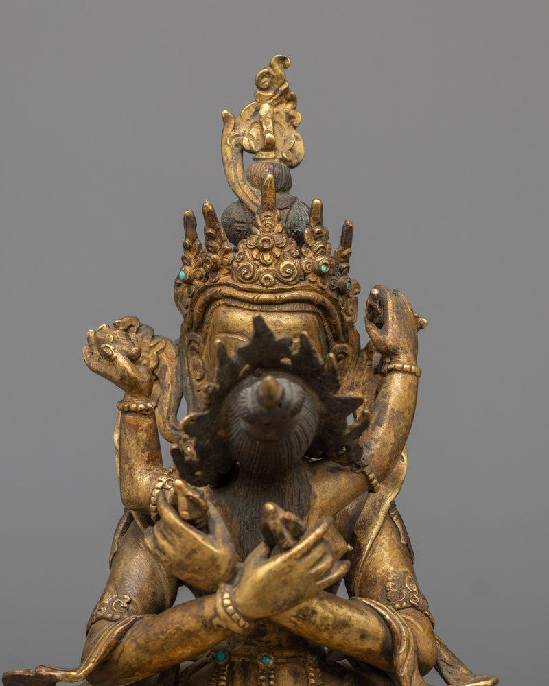 Vajradhara With Consort Statue | Unveiling the Divine Union of Deities
