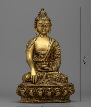 Shakyamuni Buddha Prayer Statue| Magnificent Brass Statues