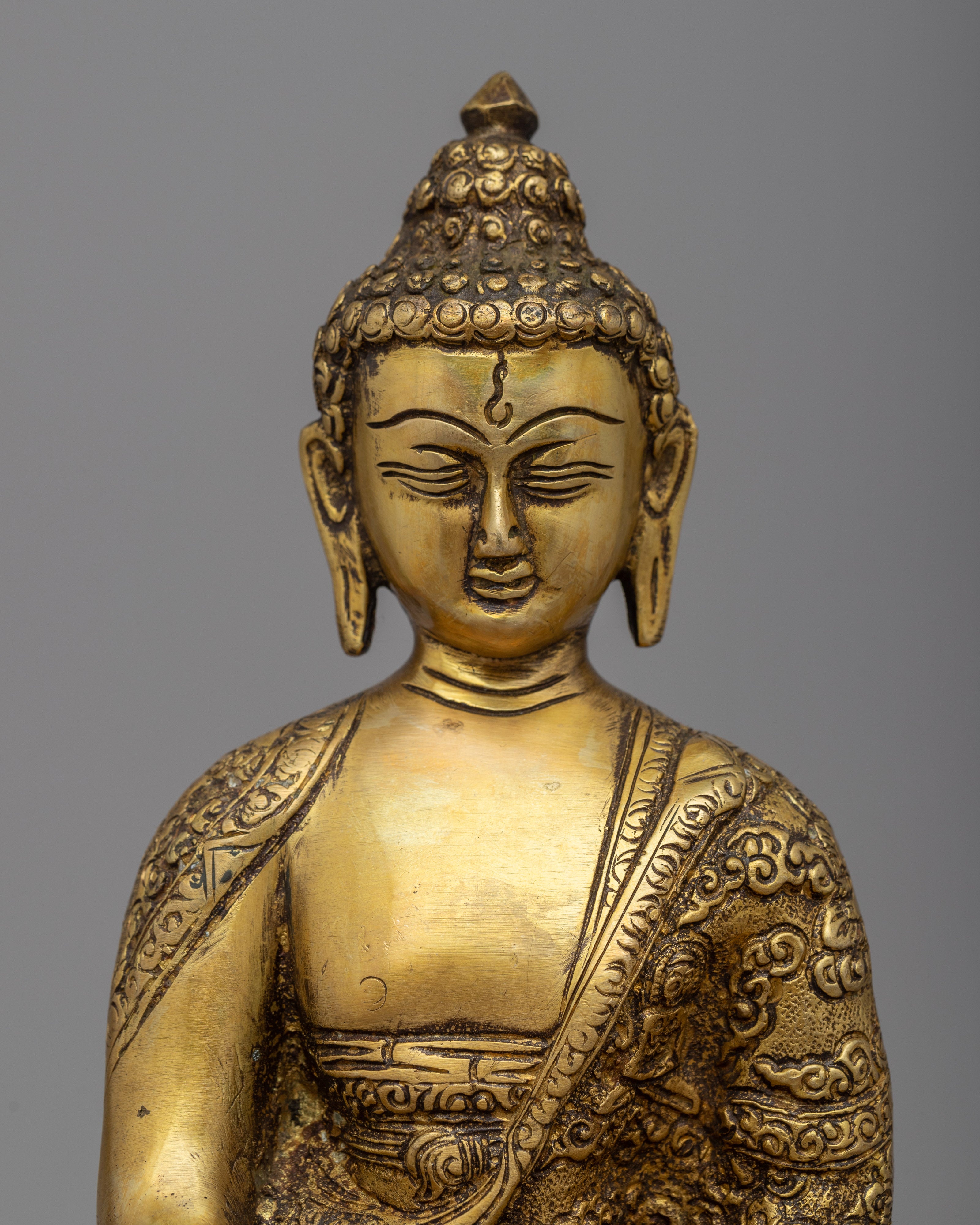 Shakyamuni Buddha Prayer Statue| Magnificent Brass Statues