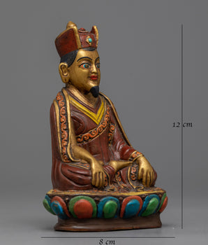 The Second Karmapa Karma Pakshi Statue | Antique-Finished Symbol of Mystical Insight