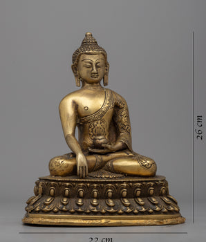 Shakyamuni Buddha Relics Statue | Embrace the Opulence of Brass Sculptures