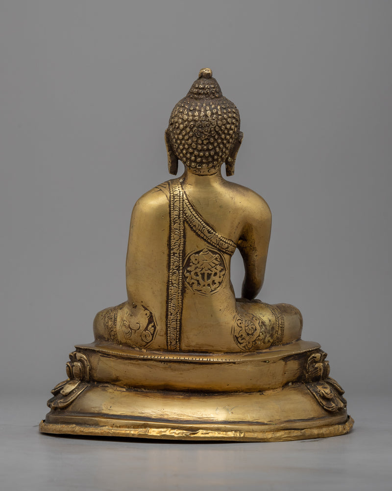 Shakyamuni Buddha Relics Statue | Embrace the Opulence of Brass Sculptures
