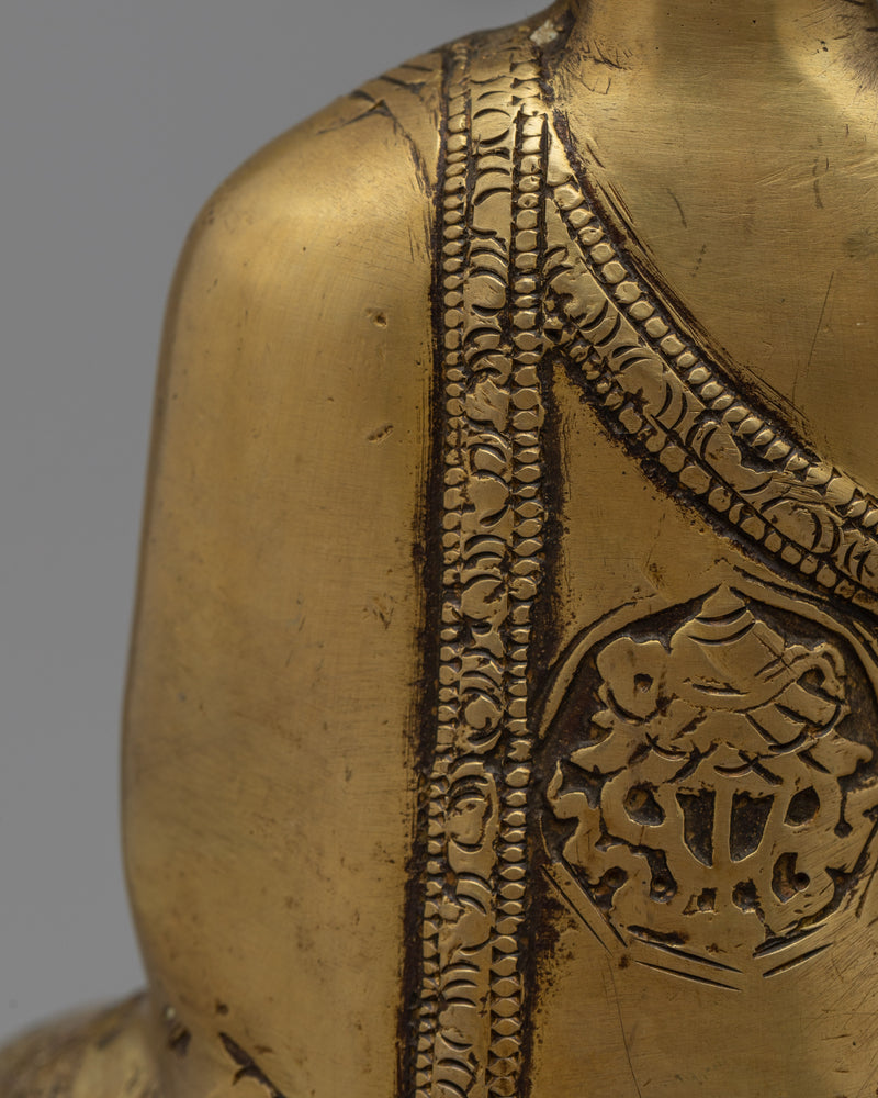 Shakyamuni Buddha Relics Statue | Embrace the Opulence of Brass Sculptures