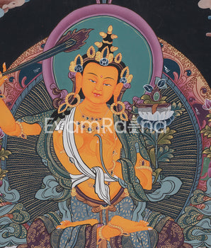 Manjushri Bodhisattva Art | Embodiment of Wisdom, Clarity, and Enlightenment