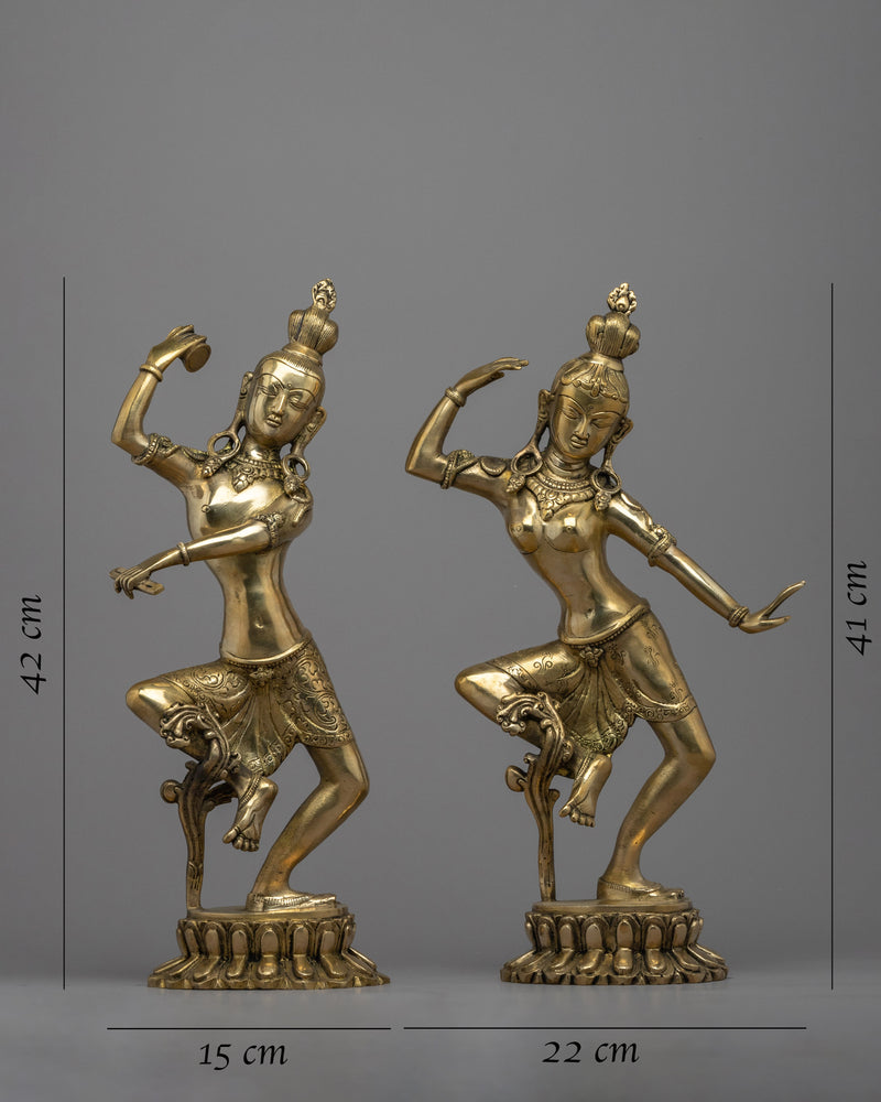 Dancing Shiva and Parvati Statue | Capturing the Divine Cosmic Dance of Love