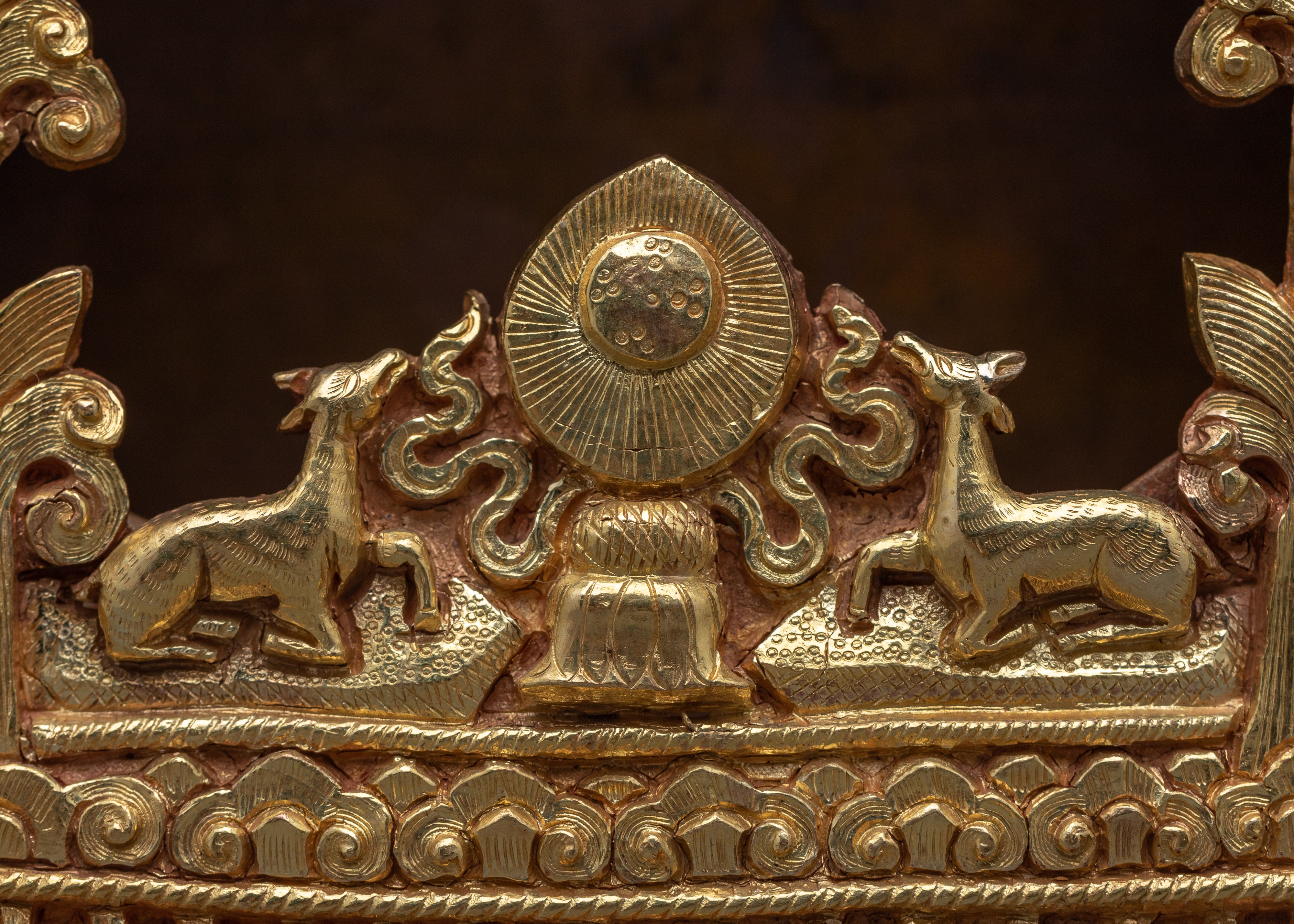 Auspicious Prayer Box Charm"Ghau" for Spiritual Protection | Handcrafted 24k Gold-Plated