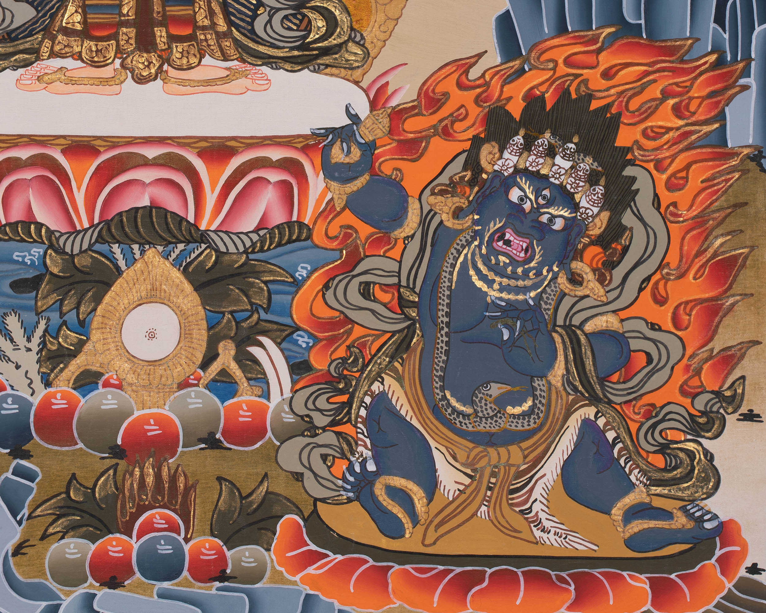 Thousand Armed Bodhisattva Chenrezig Thangka | Tibetan Compassion Buddha Art
