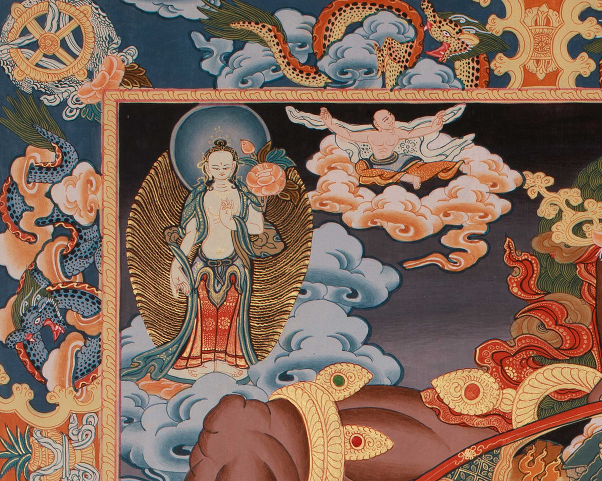 Hand-painted Wheel of Life Thangka | Thangka Painting