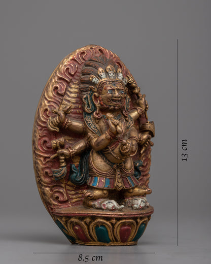 Mahakala Statue for Ritual and Meditation | The Fearsome Deity Mahakala