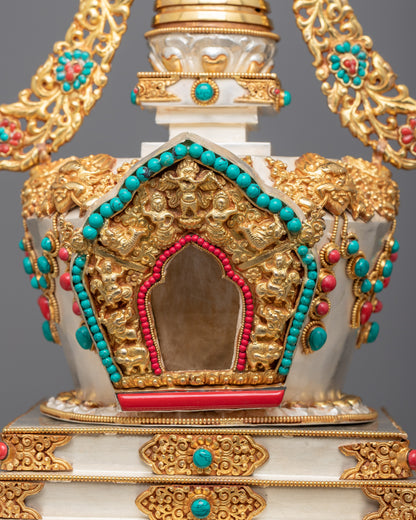 Dharmakaya Stupa | 24k Gold plated Stupa