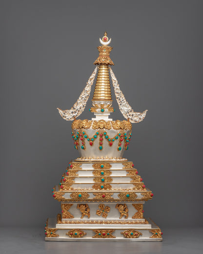 Dharmakaya Stupa | 24k Gold plated Stupa