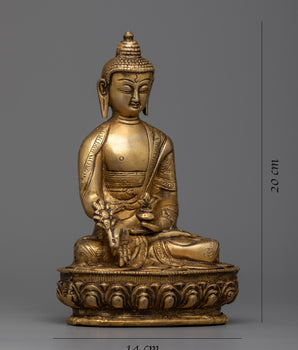 Healing Medicine Buddha Statue | Traditional Buddhist Sculpture