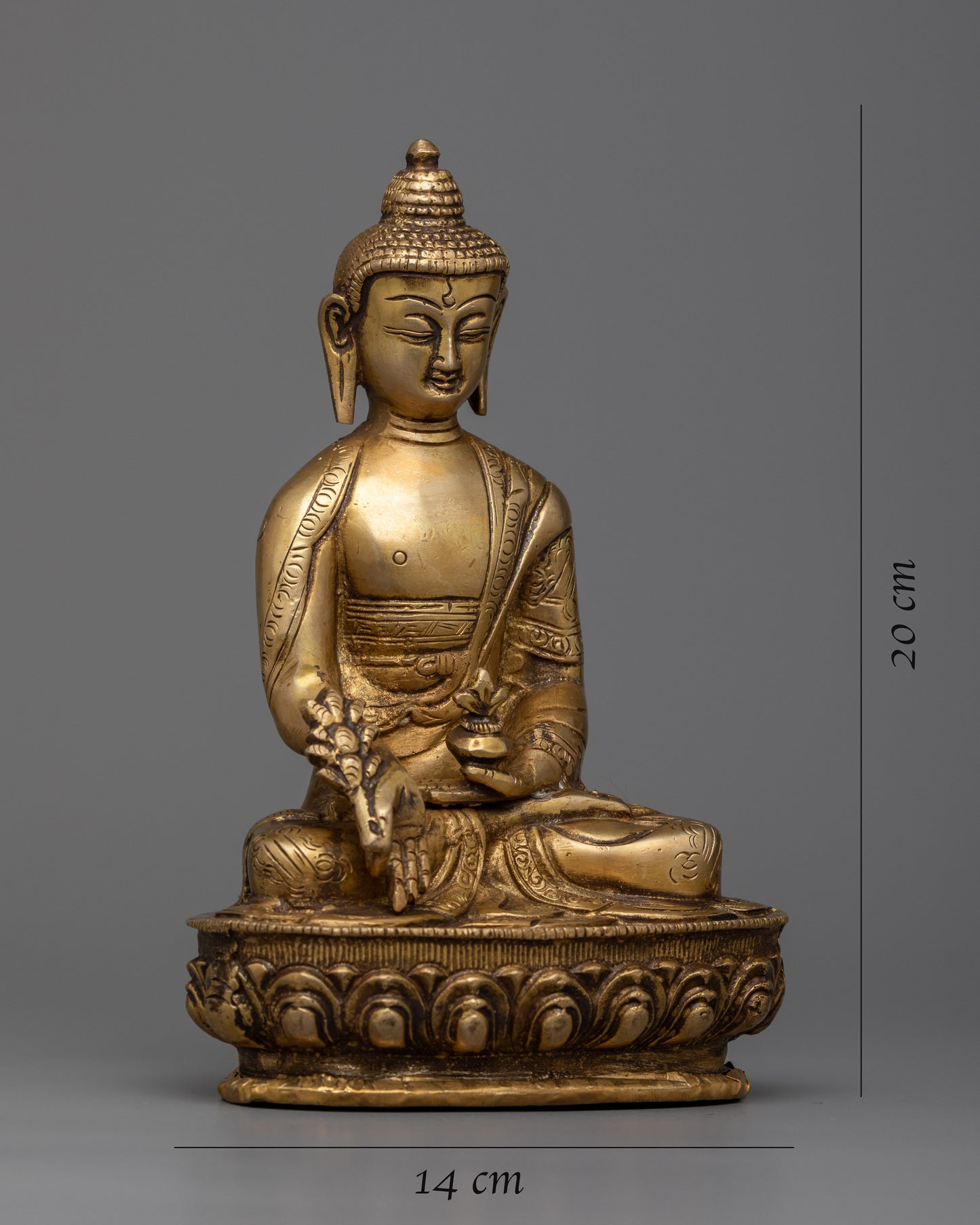 Healing Medicine Buddha Statue | Traditional Buddhist Sculpture