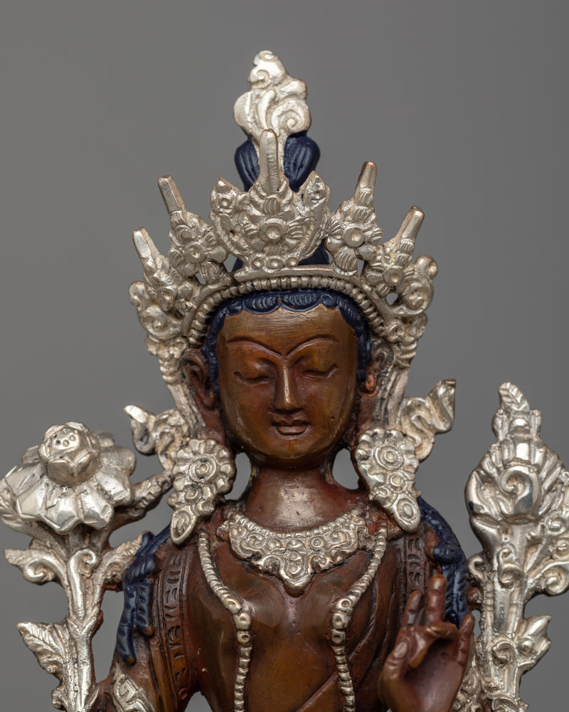 Green Tara Tibetan Goddess Statue | Welcome Serenity with our Sculpture