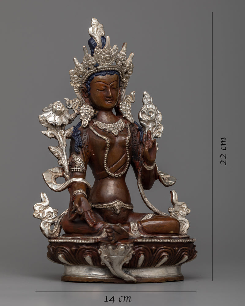 Green Tara Tibetan Goddess Statue | Welcome Serenity with our Sculpture