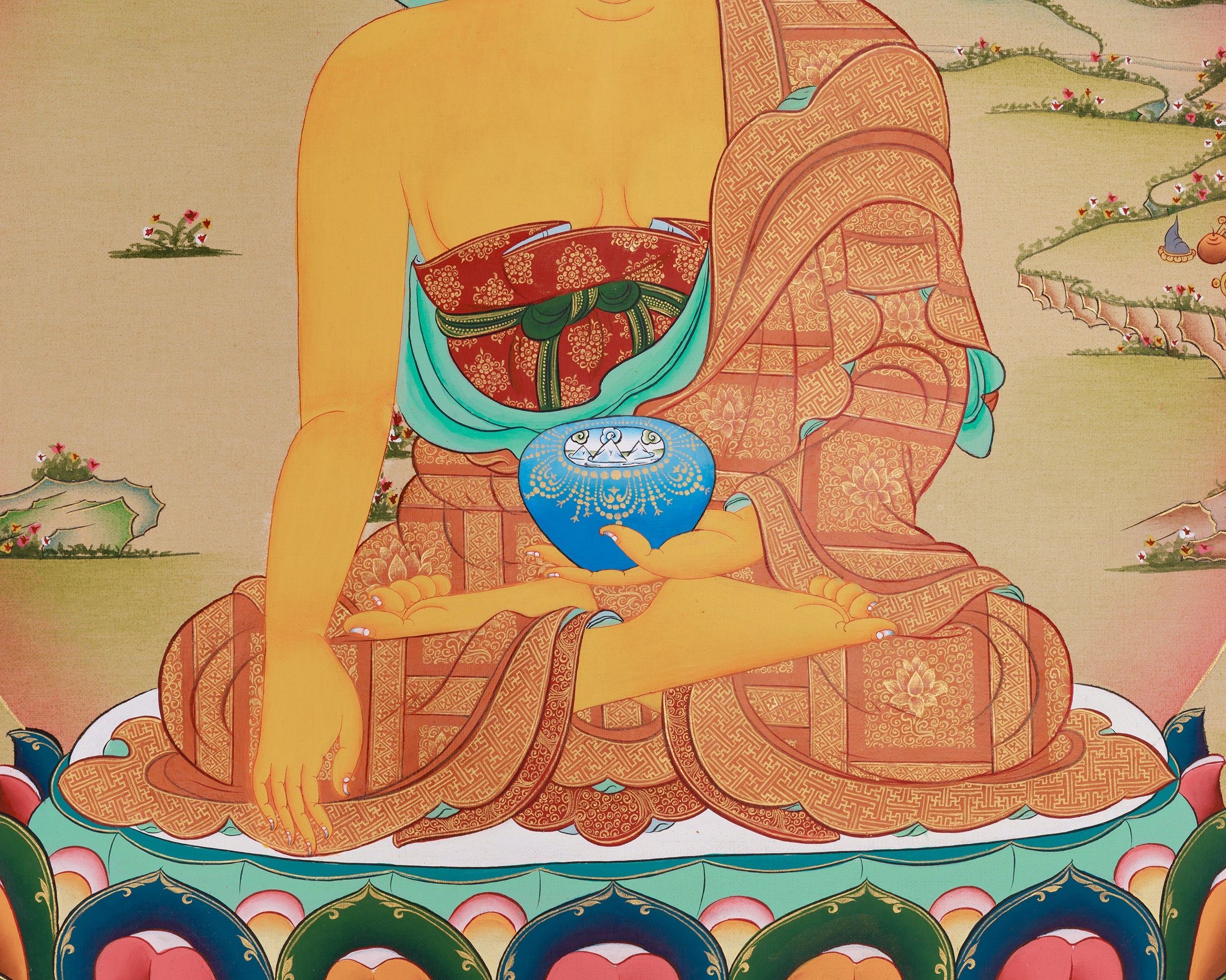 Shakyamuni Buddha Meditation Art | Wisdom and Compassion | Dharma Teacher