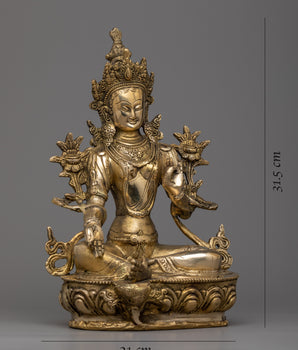 Buddhist Goddess Tara Statue | Discover Serenity with Green Tara