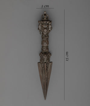 Authentic Tibetan Copper Phurba | Ritual Dagger for Spiritual Practice and Meditation