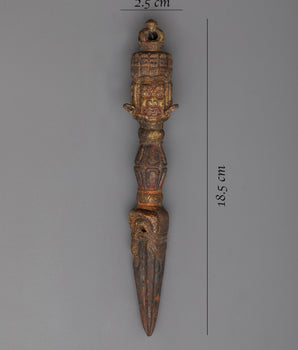 Handmade Copper Phurba Kila | Powerful Ritual Tool for Spiritual Practice