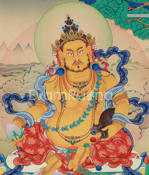 Kubera, Dzambhala Canvas Print | Lord of Wealth and Prosperity