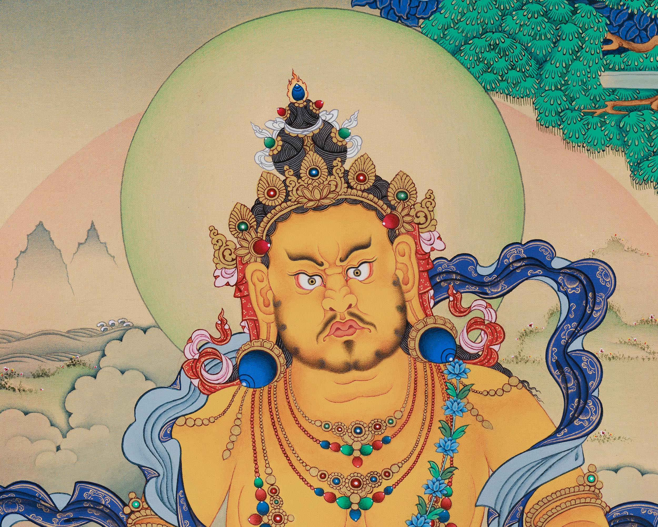 Kubera, Dzambhala Canvas Print | Lord of Wealth and Prosperity