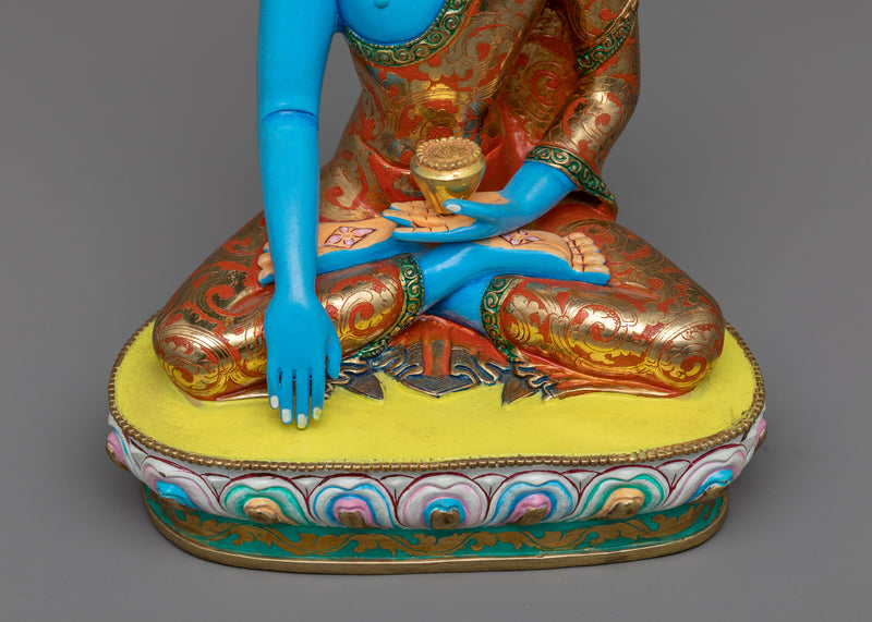 Shakyamuni Buddha Decorative Statue | Copper Body with 24K Gold Plating for a Divine Touch