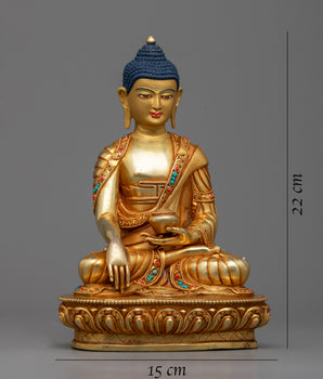 Handmade Shakyamuni Buddha Home Statue | Exquisitely Crafted Spiritual Decor Piece for Your Home