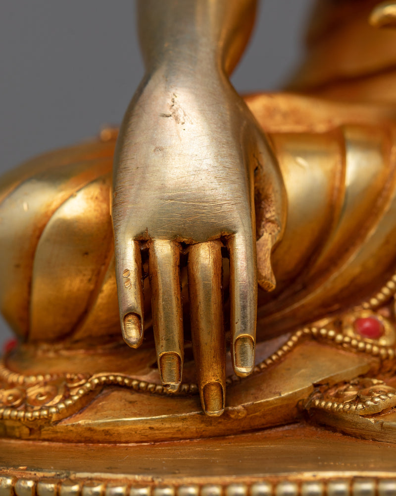 Handmade Shakyamuni Buddha Home Statue | Exquisitely Crafted Spiritual Decor Piece for Your Home