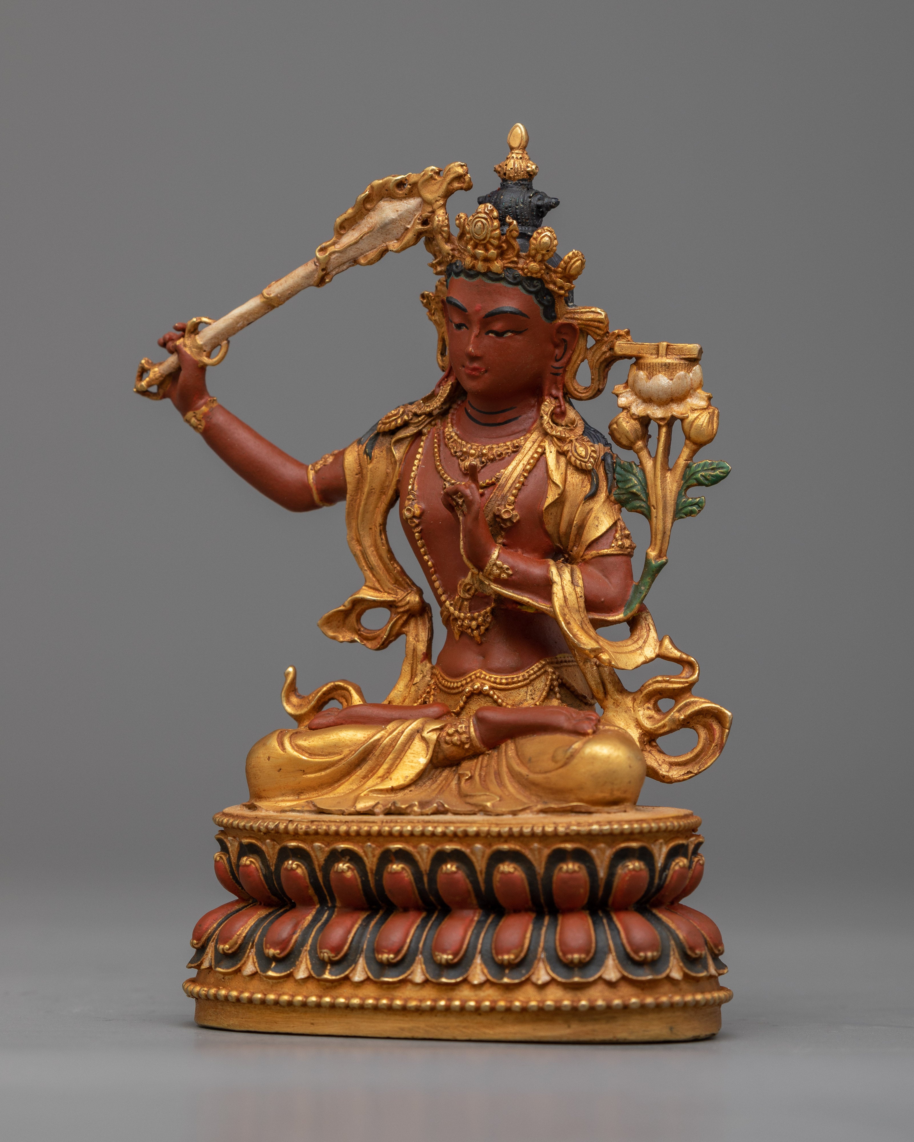 Manjushri Buddha Statue | Elegant Home Decor and Spiritual Gift"