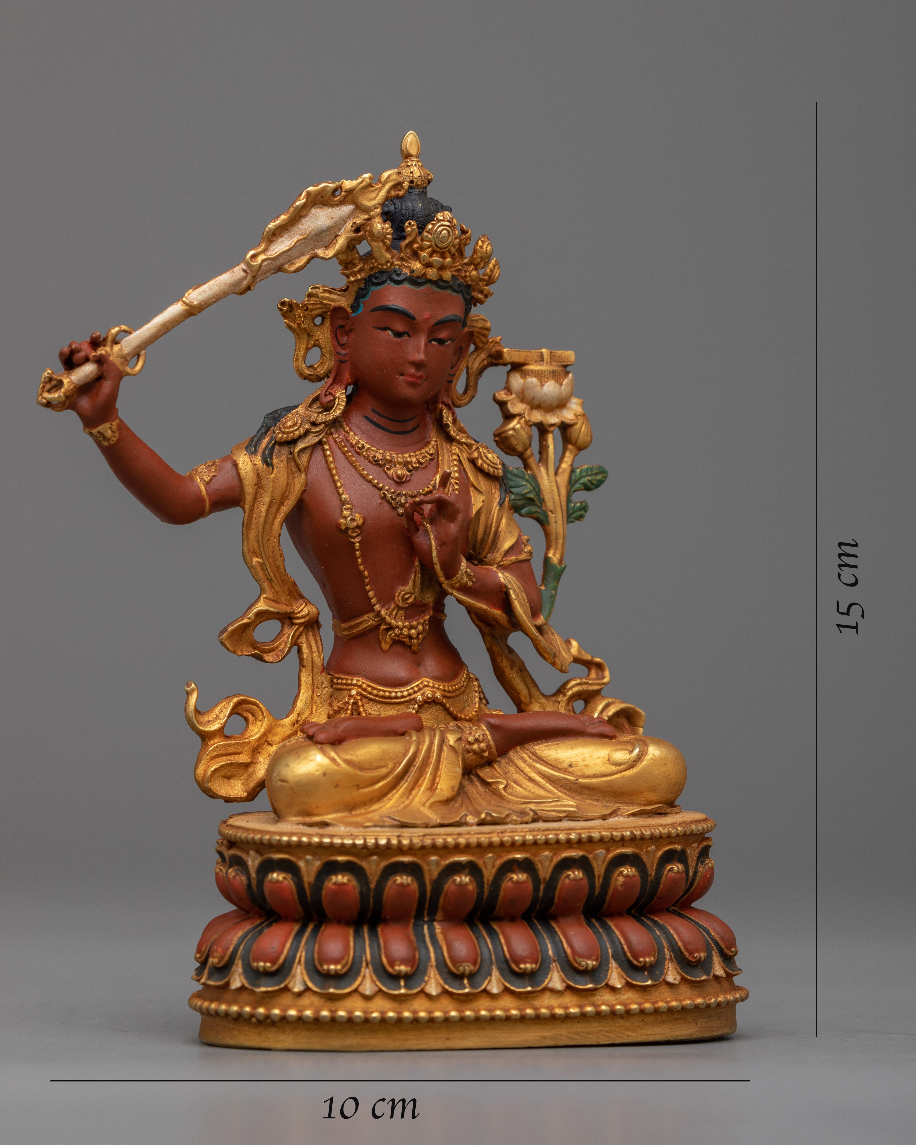 Manjushri Buddha Statue | Elegant Home Decor and Spiritual Gift"