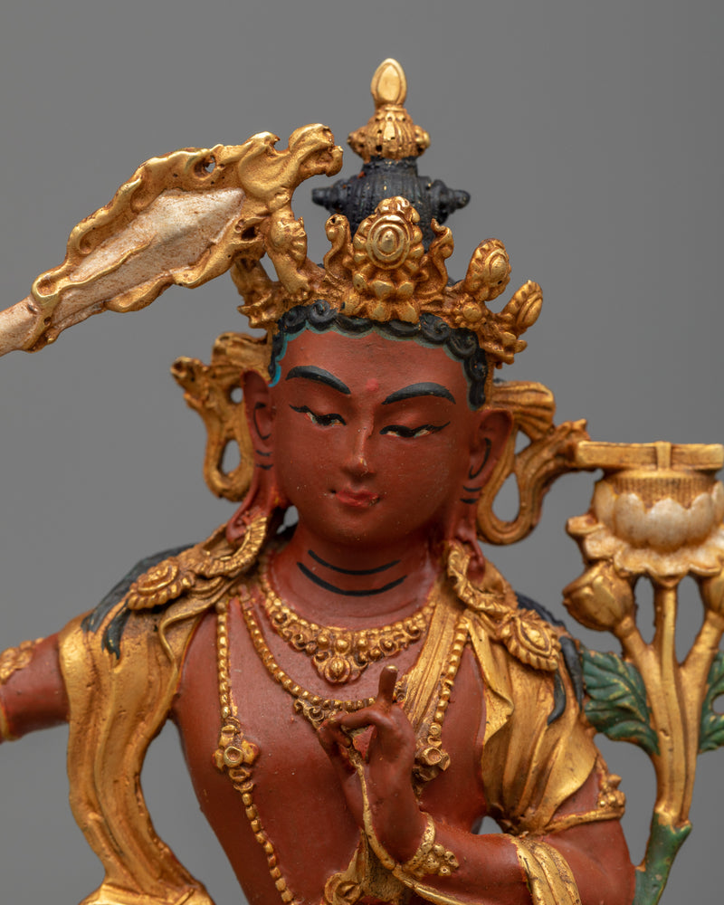 Manjushri Buddha Statue | Elegant Home Decor and Spiritual Gift"