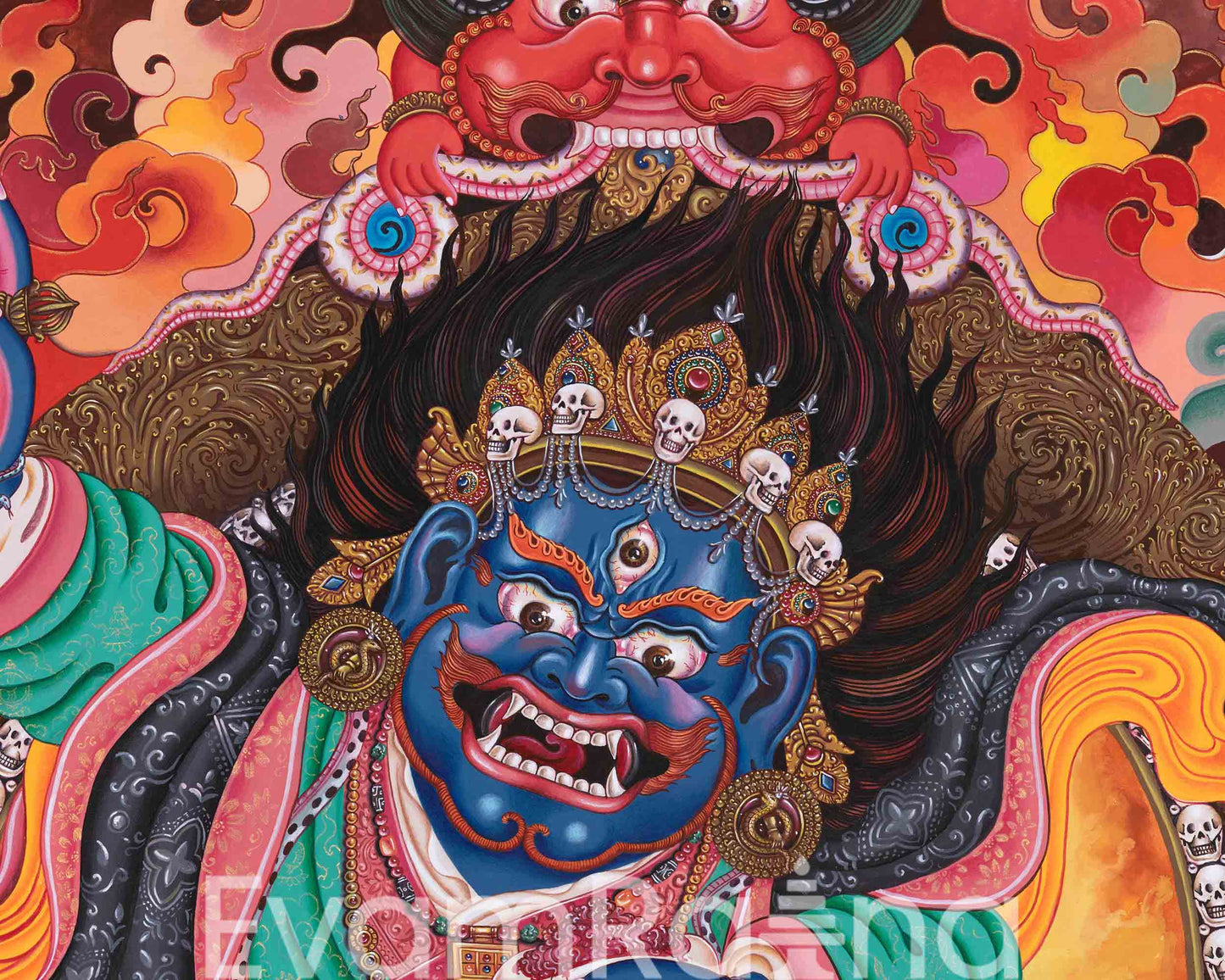 Mahakala Bernag Chen Digital Print | Himalayan Artwork | Discover The Transcendental Energy